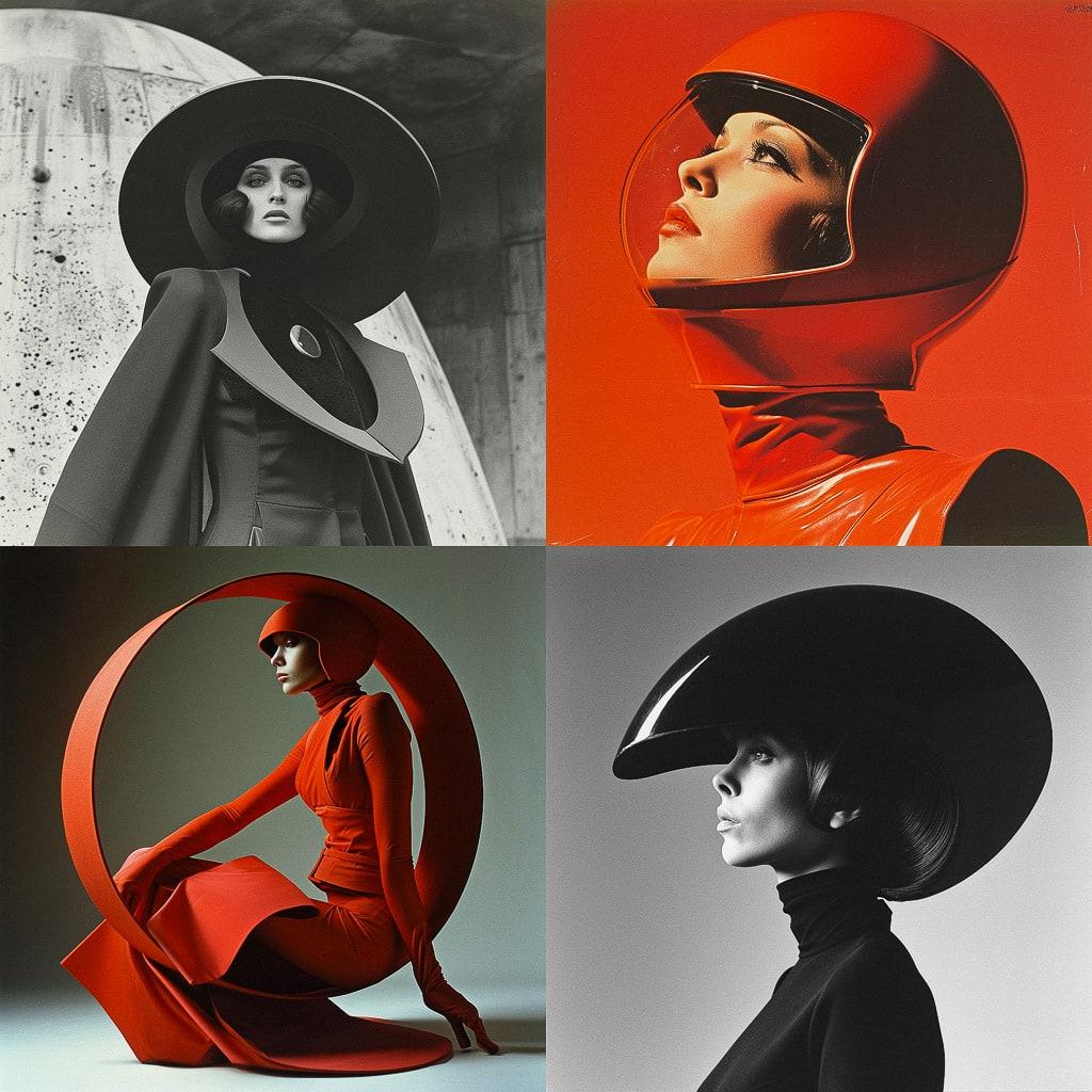 Pierre Cardin style, Midjourney V6, render 1 of 4
