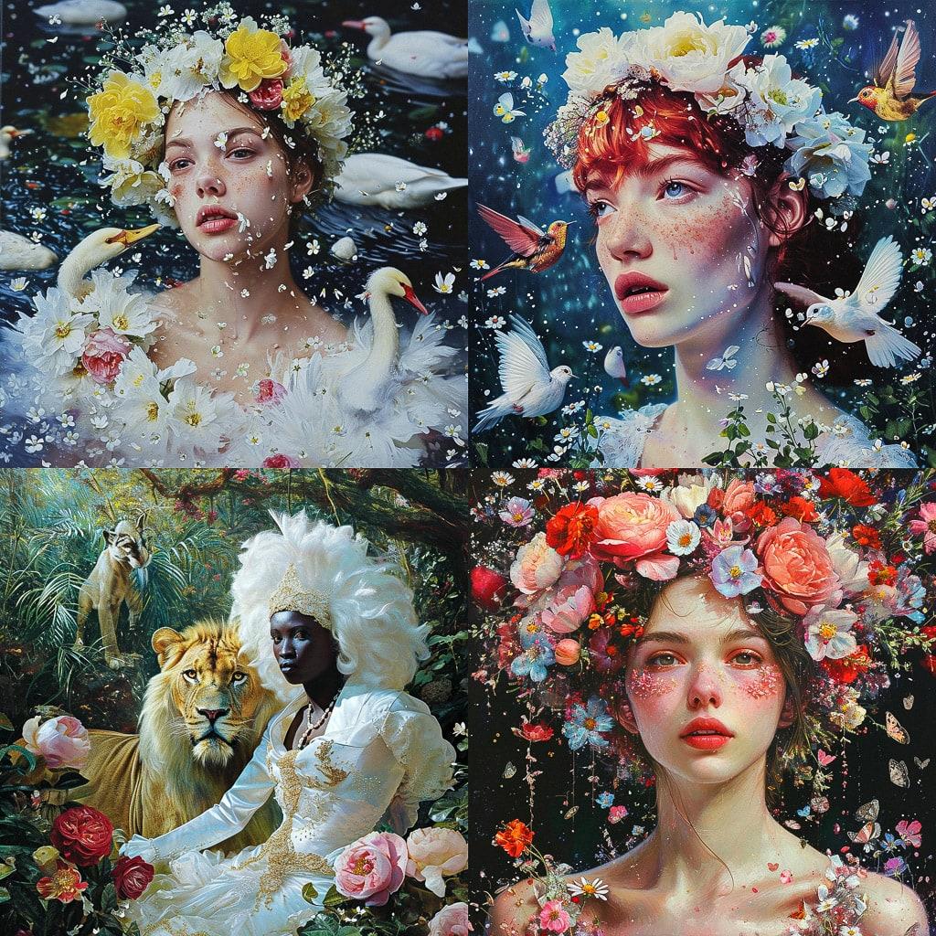 Pierre et Gilles style, Midjourney V6, render 1 of 4
