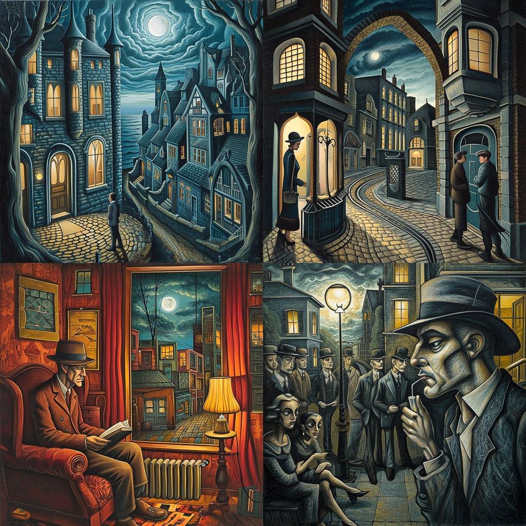 PJ Crook style, Midjourney V6, render 1 of 4