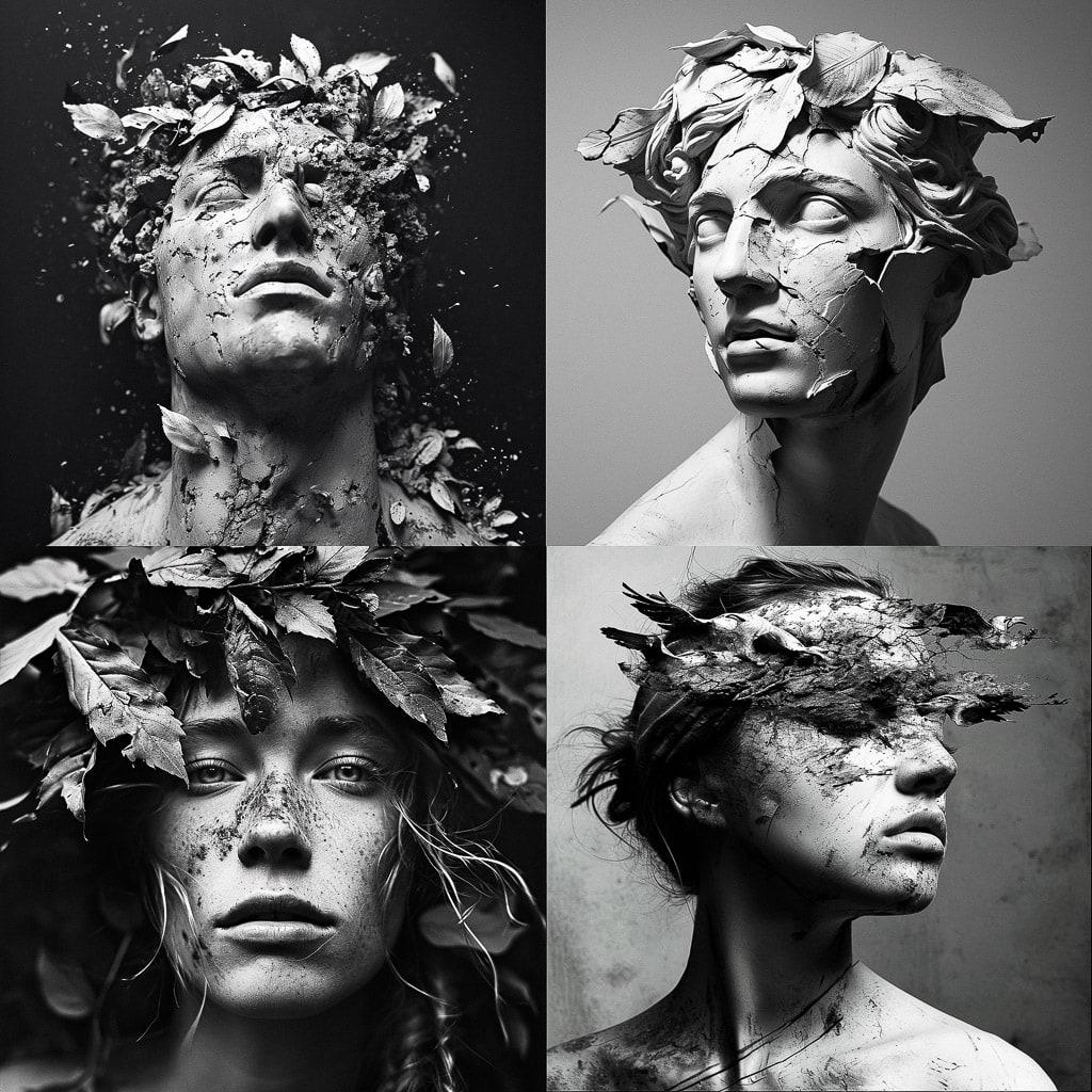 Platon style, Midjourney V6, render 1 of 4