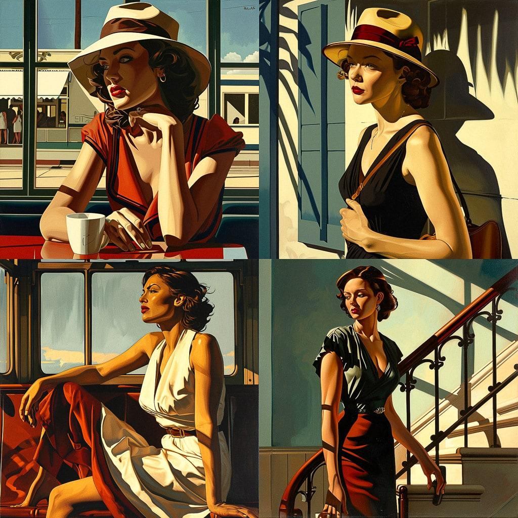 R. Kenton Nelson style, Midjourney V6, render 1 of 4