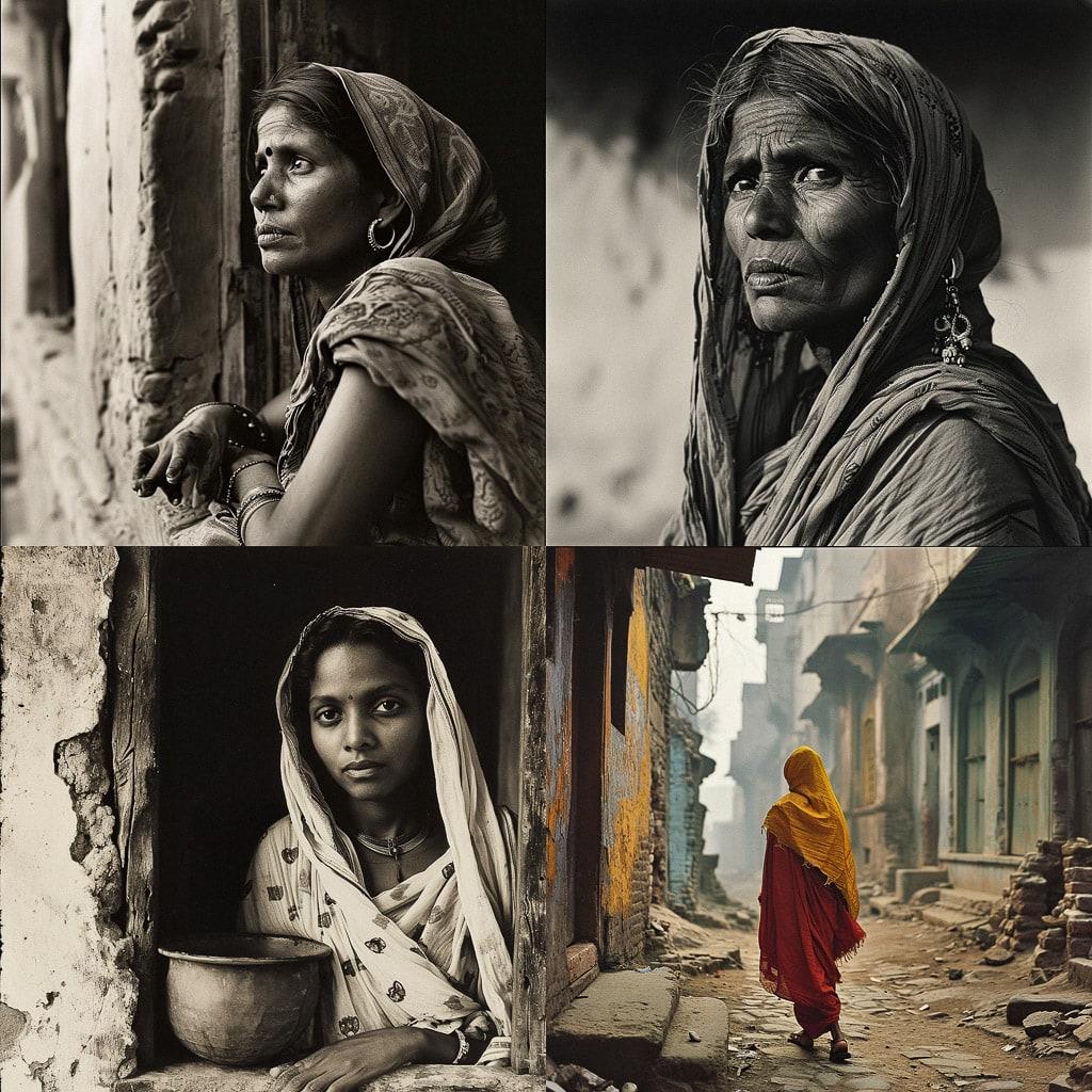 Raghu Rai style, Midjourney V6, render 1 of 4