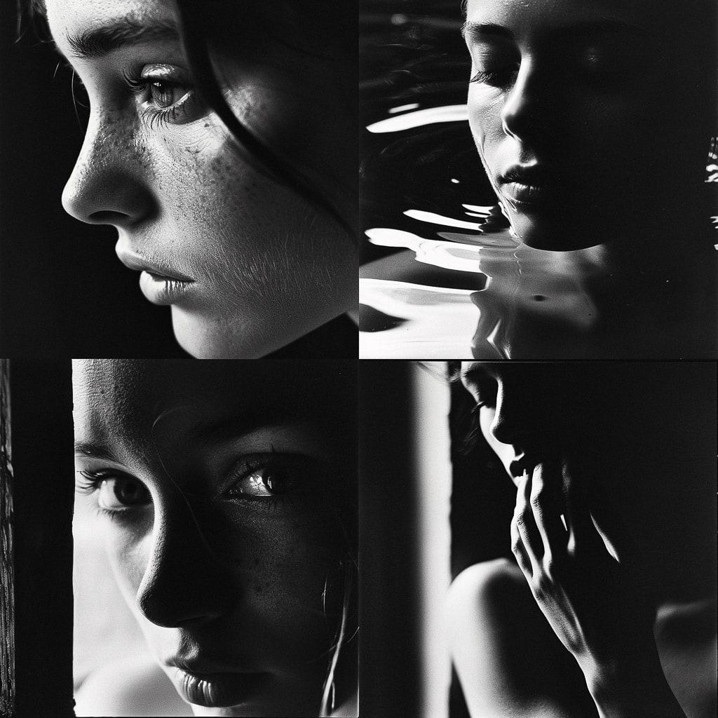 Ralph Gibson style, Midjourney V6, render 1 of 4