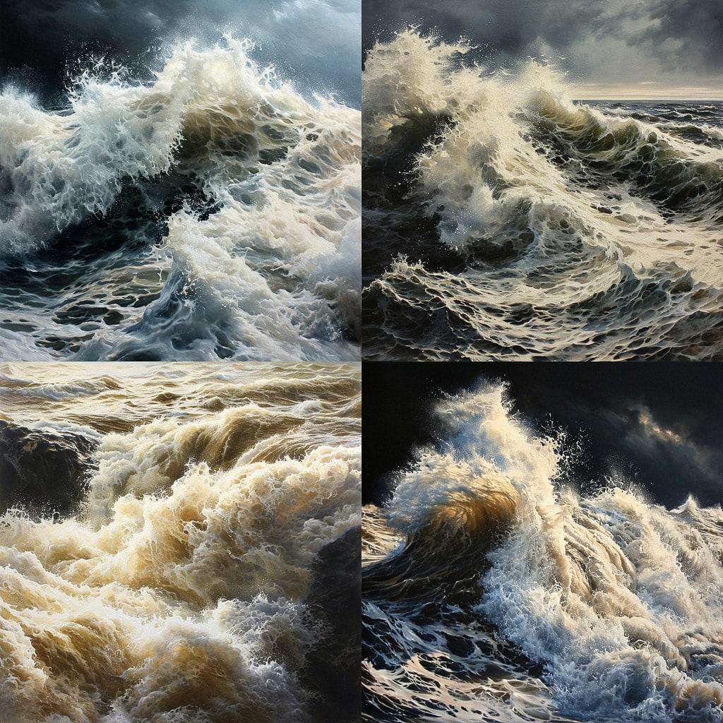 Ran Ortner style, Midjourney V6, render 1 of 4