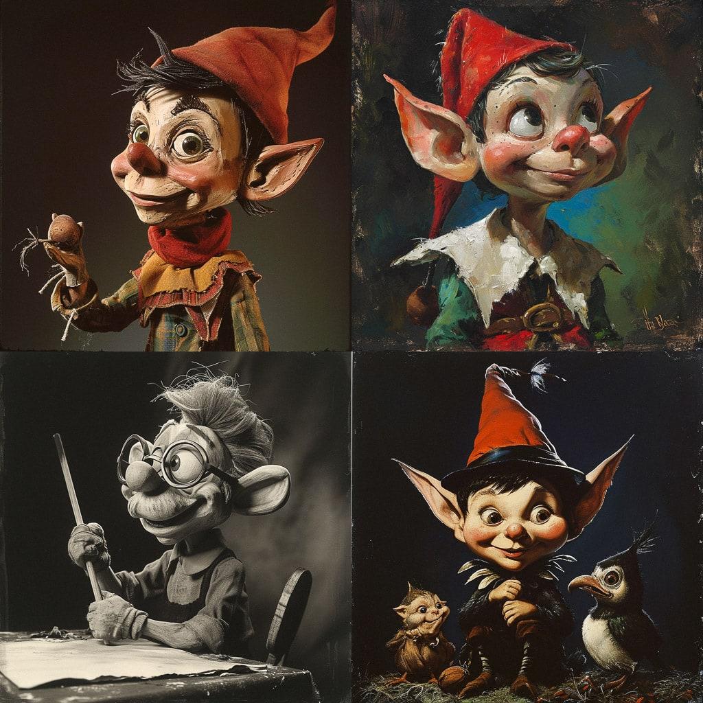 Rankin Bass style, Midjourney V6, render 1 of 4