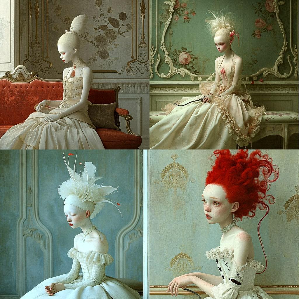 Ray Caesar style, Midjourney V6, render 1 of 4