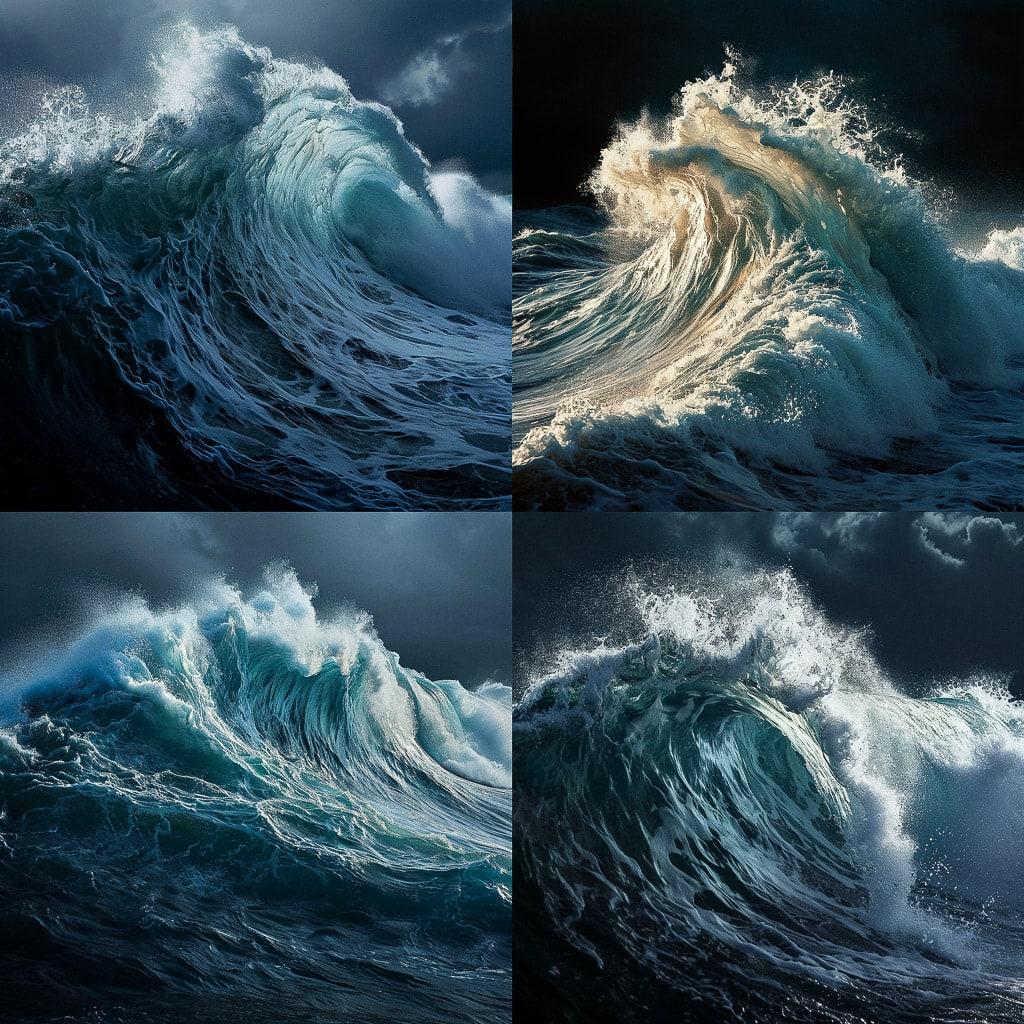 Ray Collins style, Midjourney V6, render 1 of 4