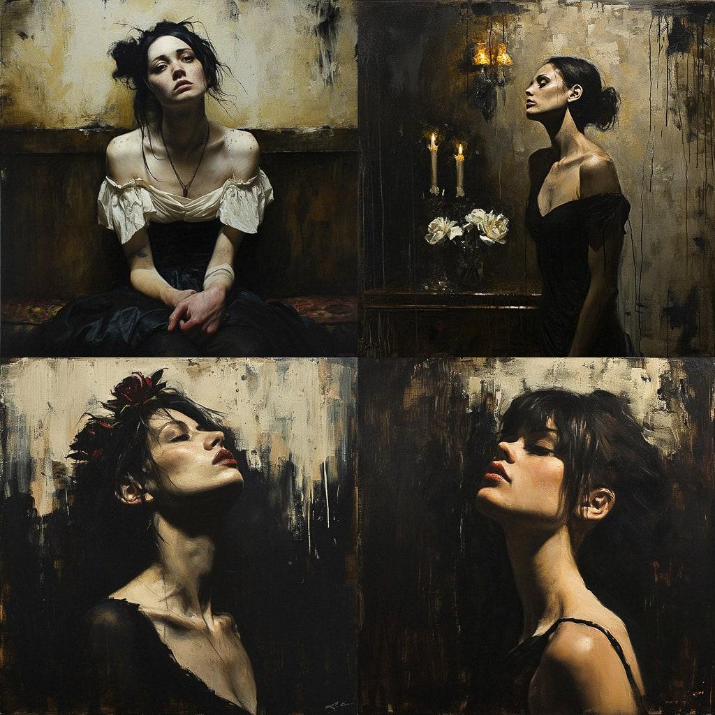 Ray Donley style, Midjourney V6, render 1 of 4