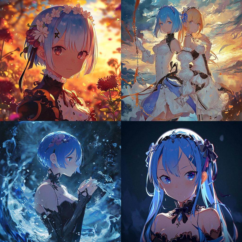 ReZero style, Midjourney V6, render 1 of 4