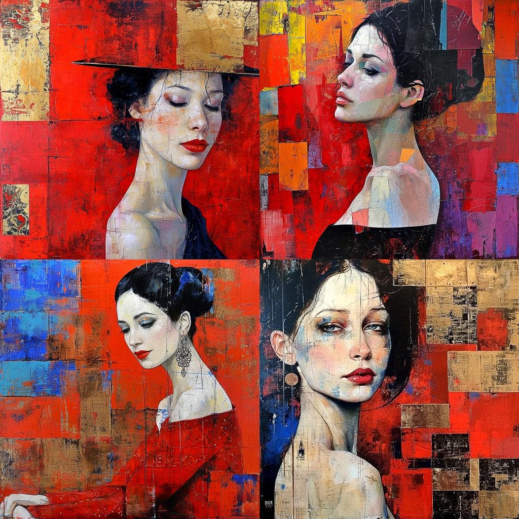 Richard Burlet style, Midjourney V6, render 1 of 4