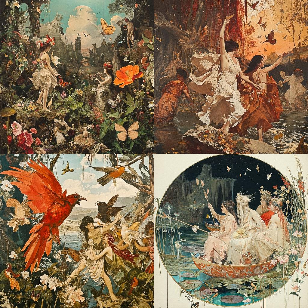 Richard Dadd style, Midjourney V6, render 1 of 4