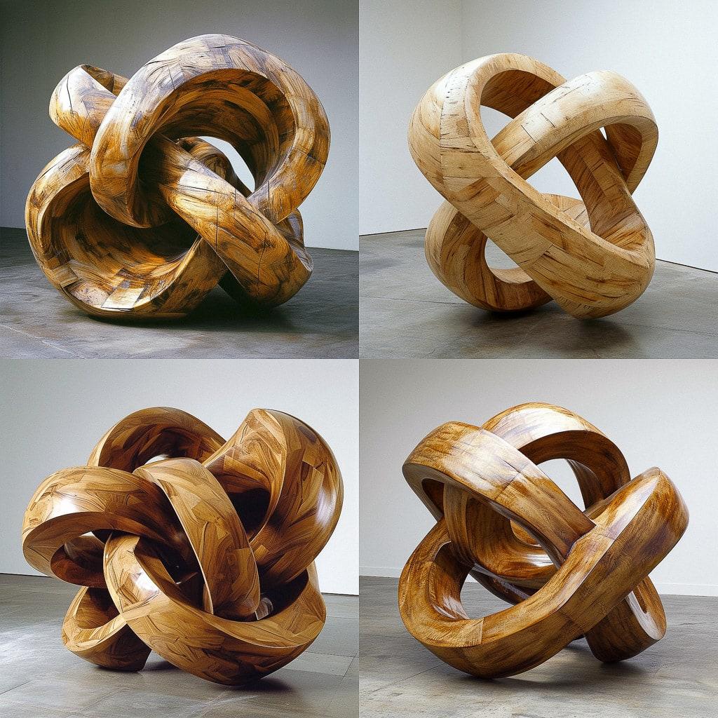 Richard Deacon style, Midjourney V6, render 1 of 4