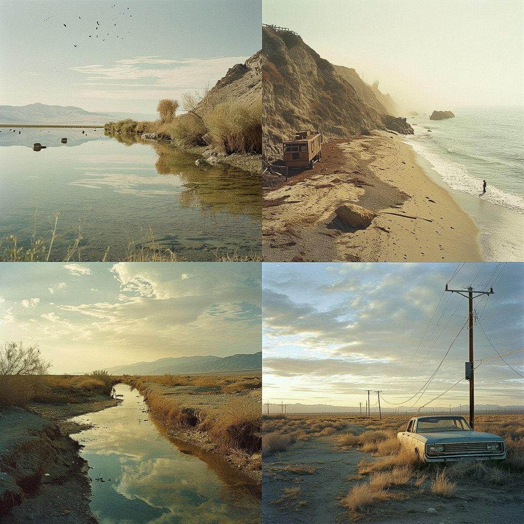 Richard Misrach style, Midjourney V6, render 1 of 4