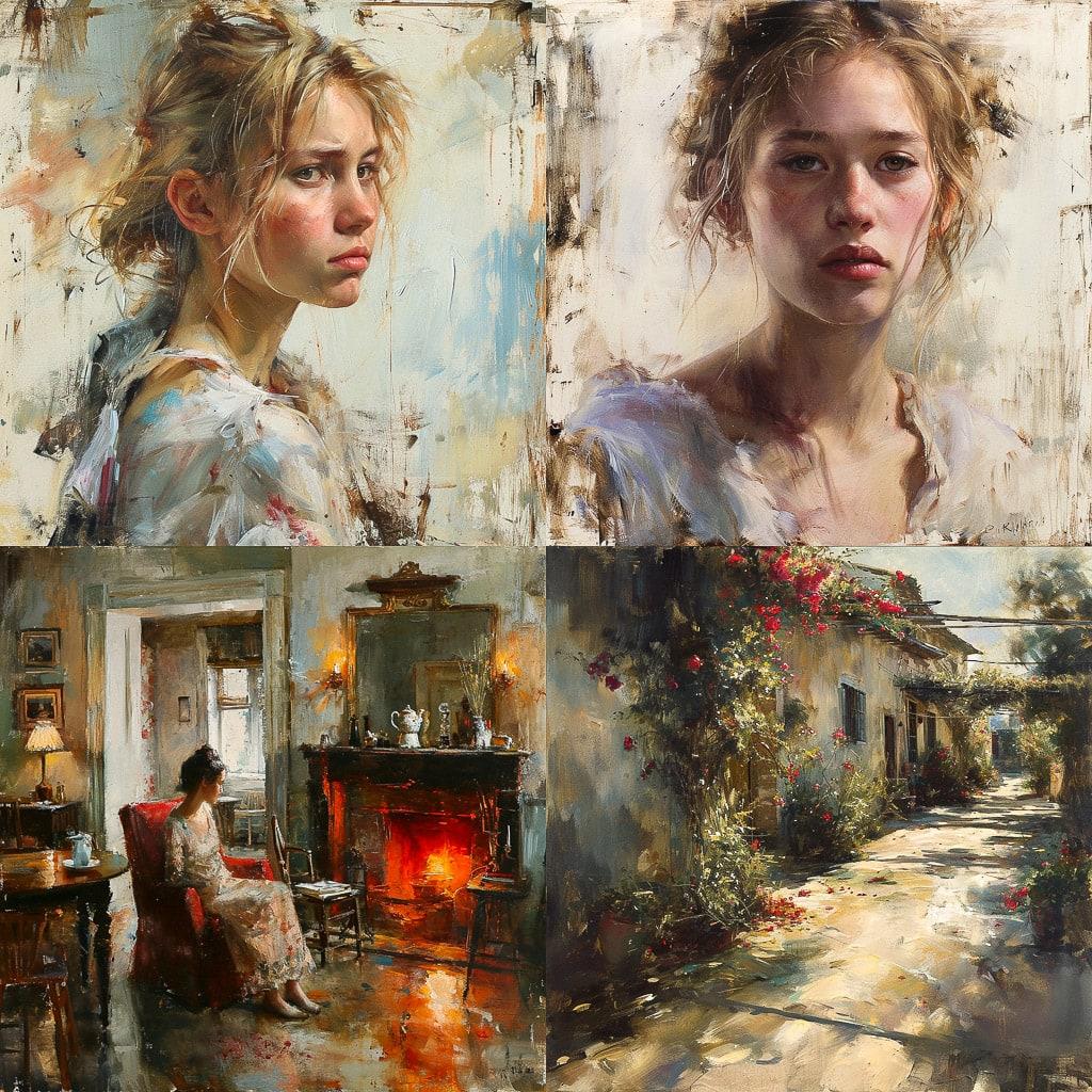Richard Schmid style, Midjourney V6, render 1 of 4