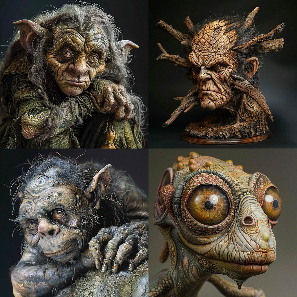 Rick Baker style, Midjourney V6, render 1 of 4