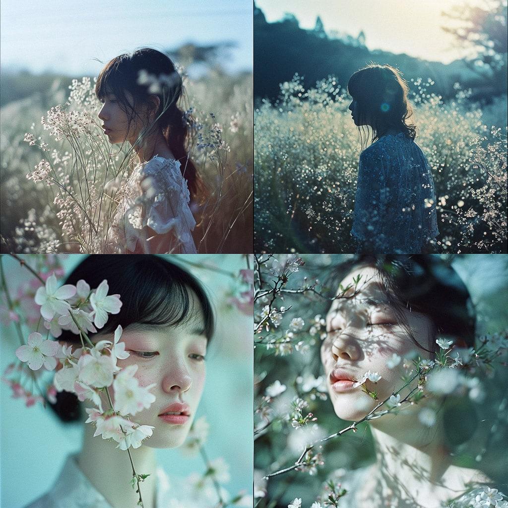 Rinko Kawauchi style, Midjourney V6, render 1 of 4