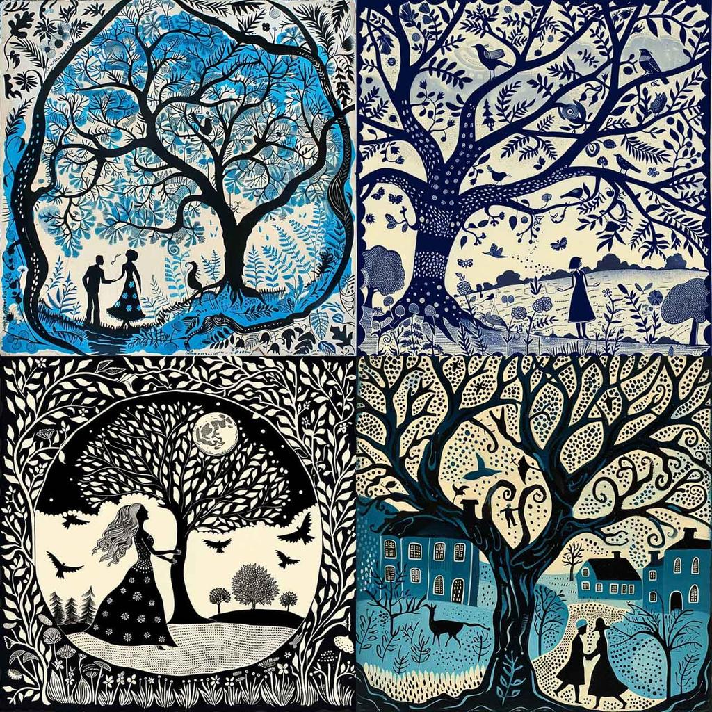 Rob Ryan style, Midjourney V6, render 1 of 4