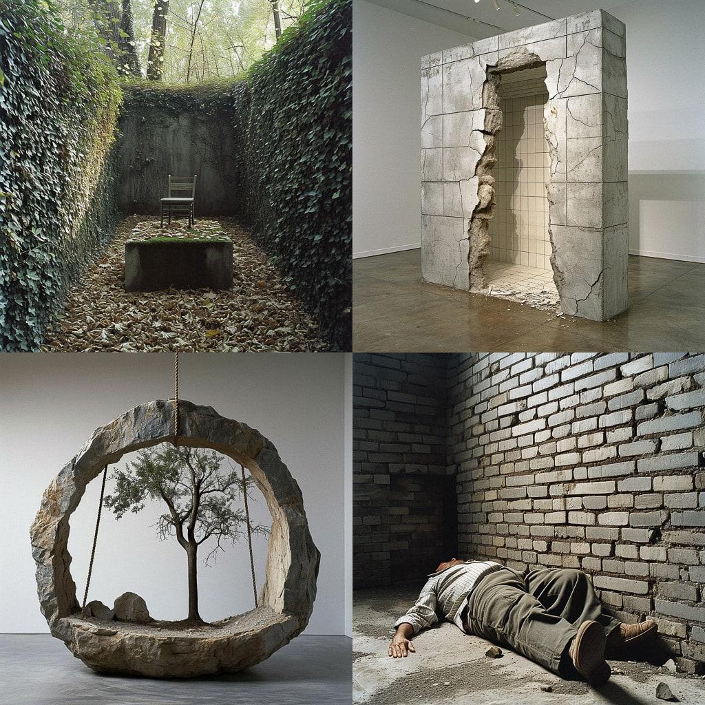 Robert Gober style, Midjourney V6, render 1 of 4