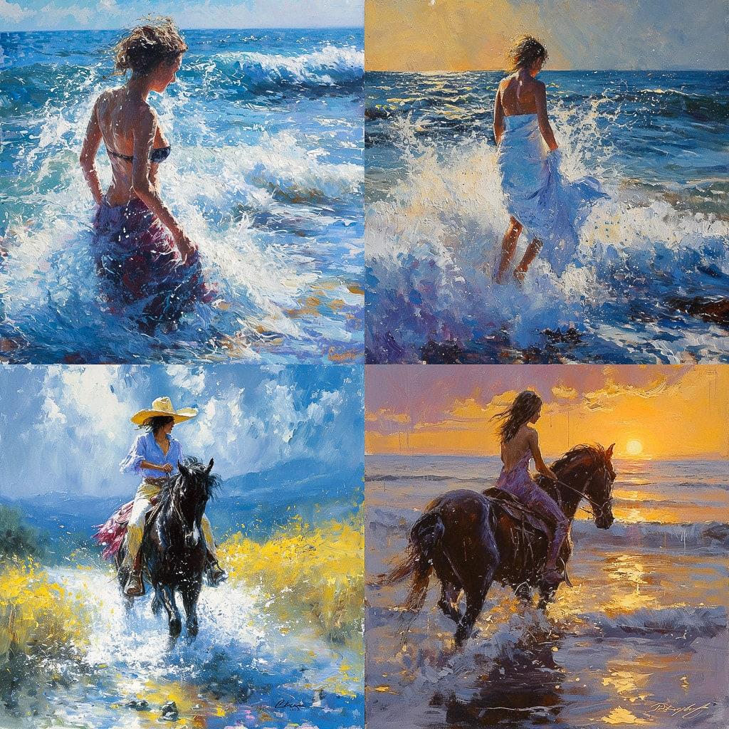 Robert Hagan style, Midjourney V6, render 1 of 4