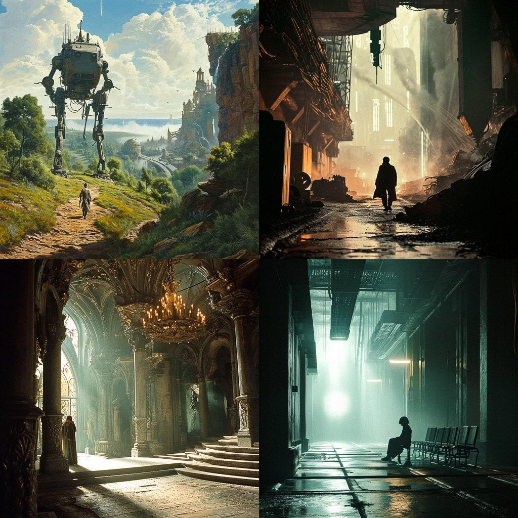 Robert Zemeckis style, Midjourney V6, render 1 of 4