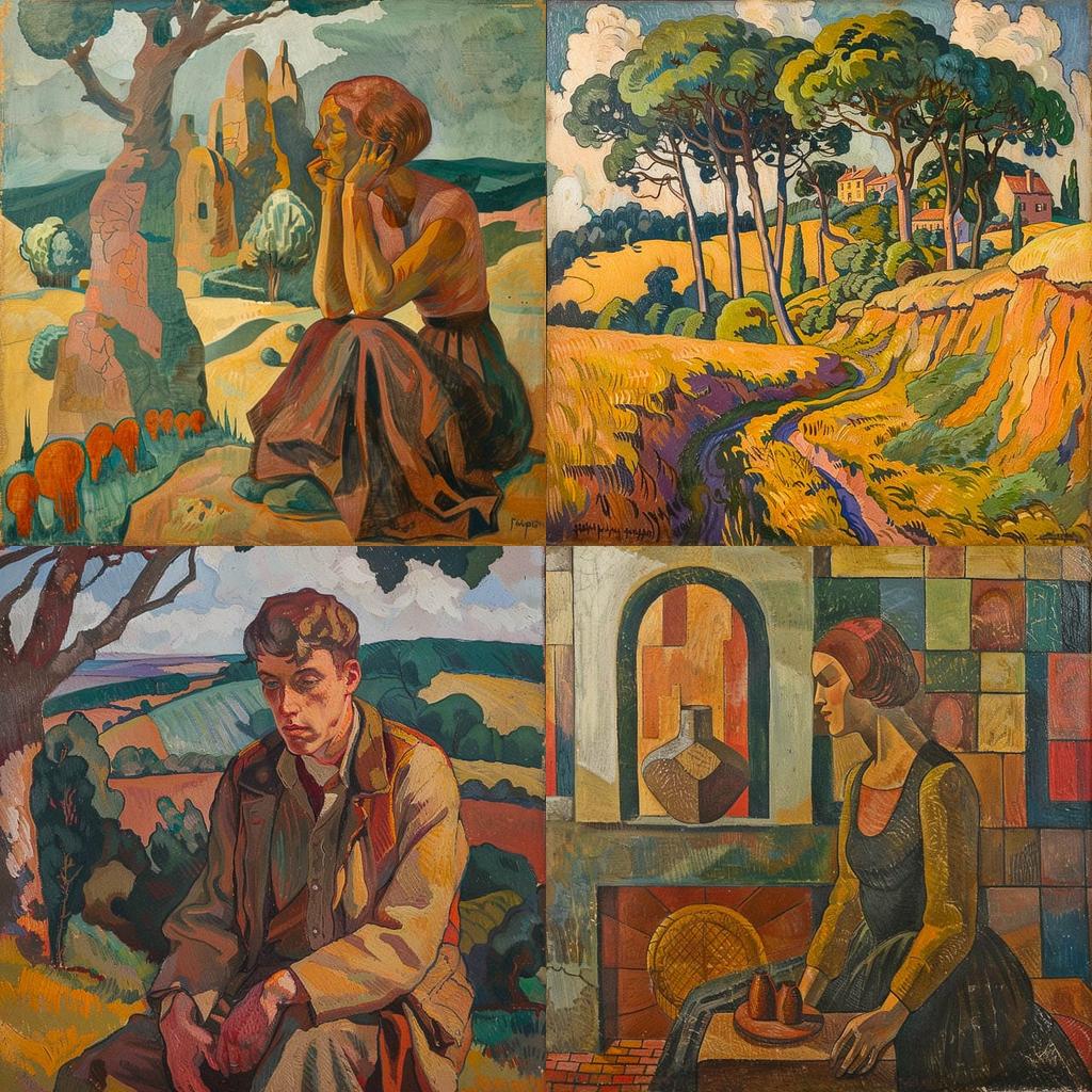 Roger Fry style, Midjourney V6, render 1 of 4
