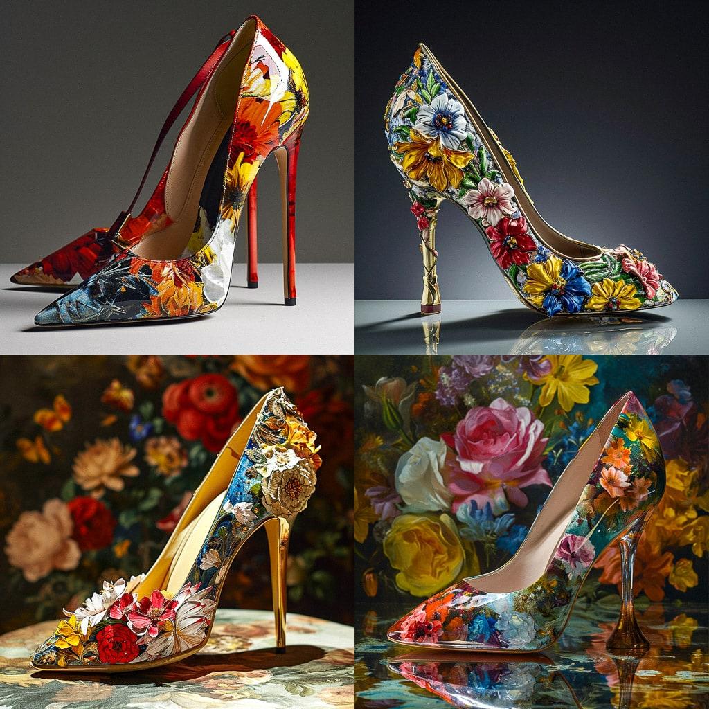 Roger Vivier style, Midjourney V6, render 1 of 4