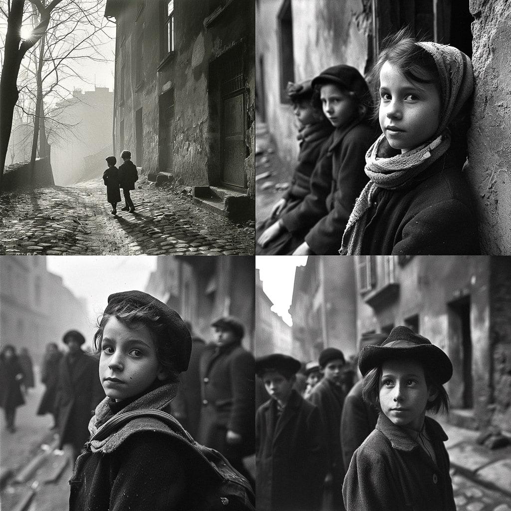 Roman Vishniac style, Midjourney V6, render 1 of 4