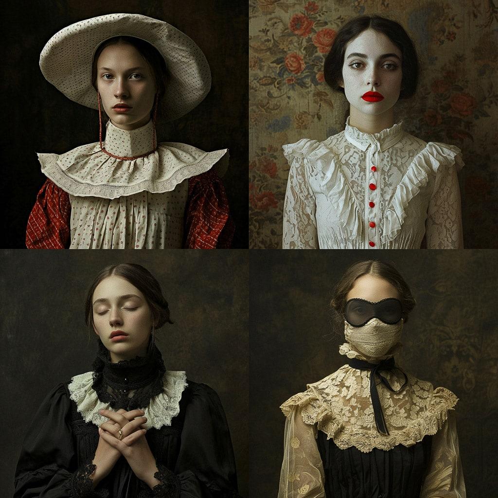 Romina Ressia style, Midjourney V6, render 1 of 4