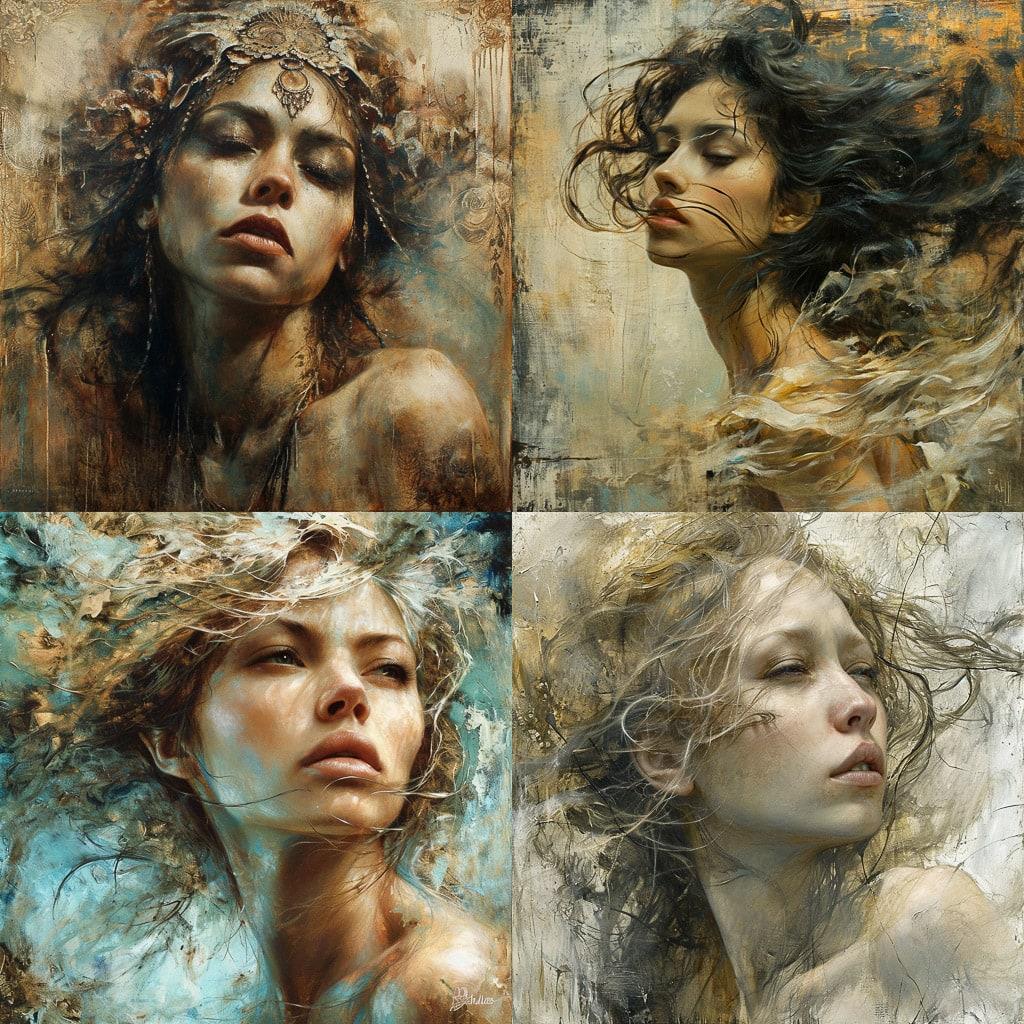 Romulo Royo style, Midjourney V6, render 1 of 4