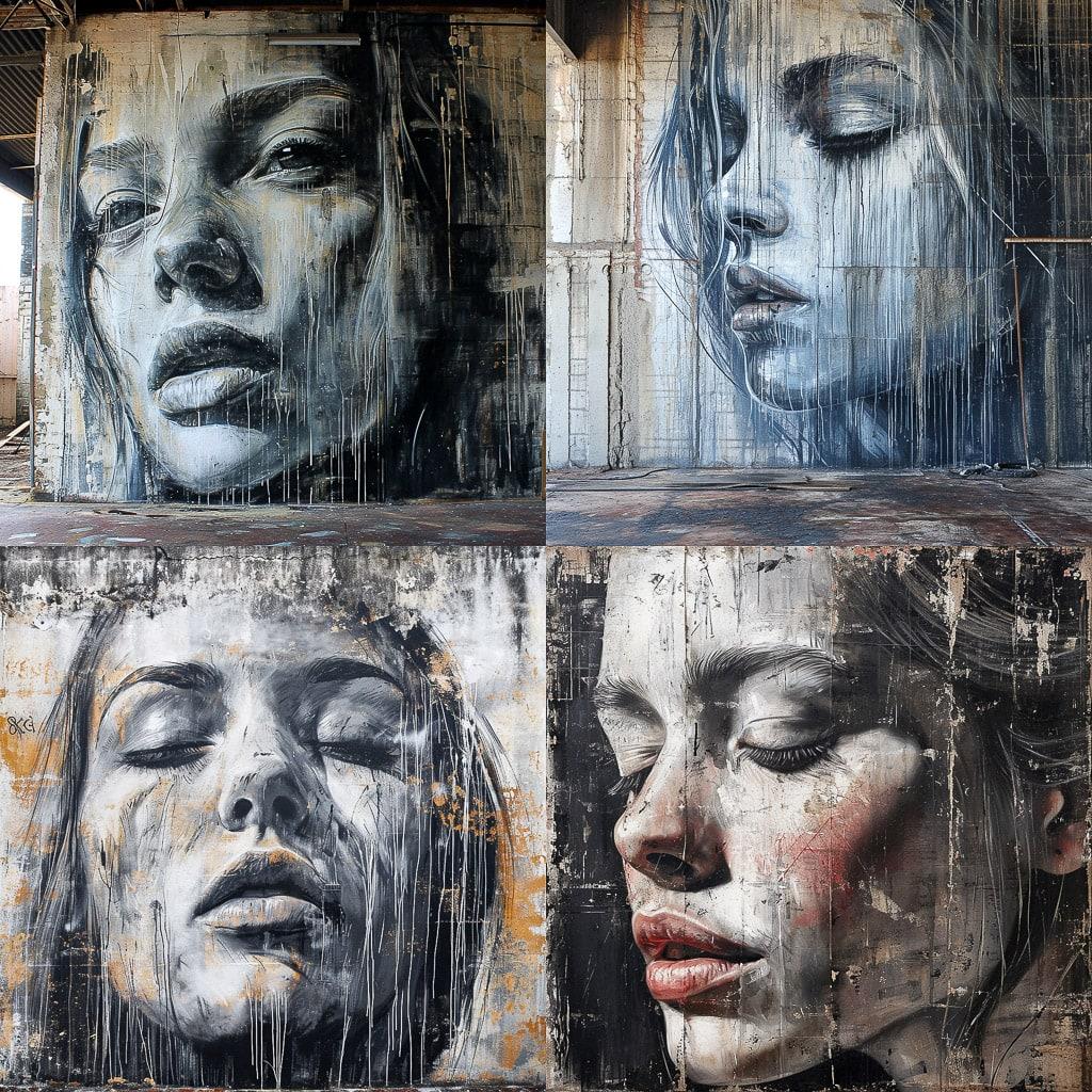 Rone style, Midjourney V6, render 1 of 4