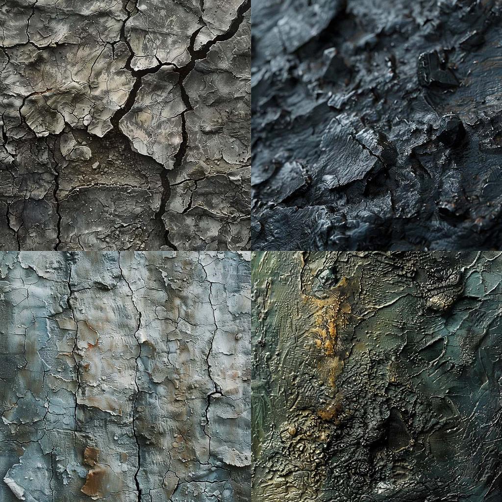 Rough surface style, Midjourney V6, render 1 of 4