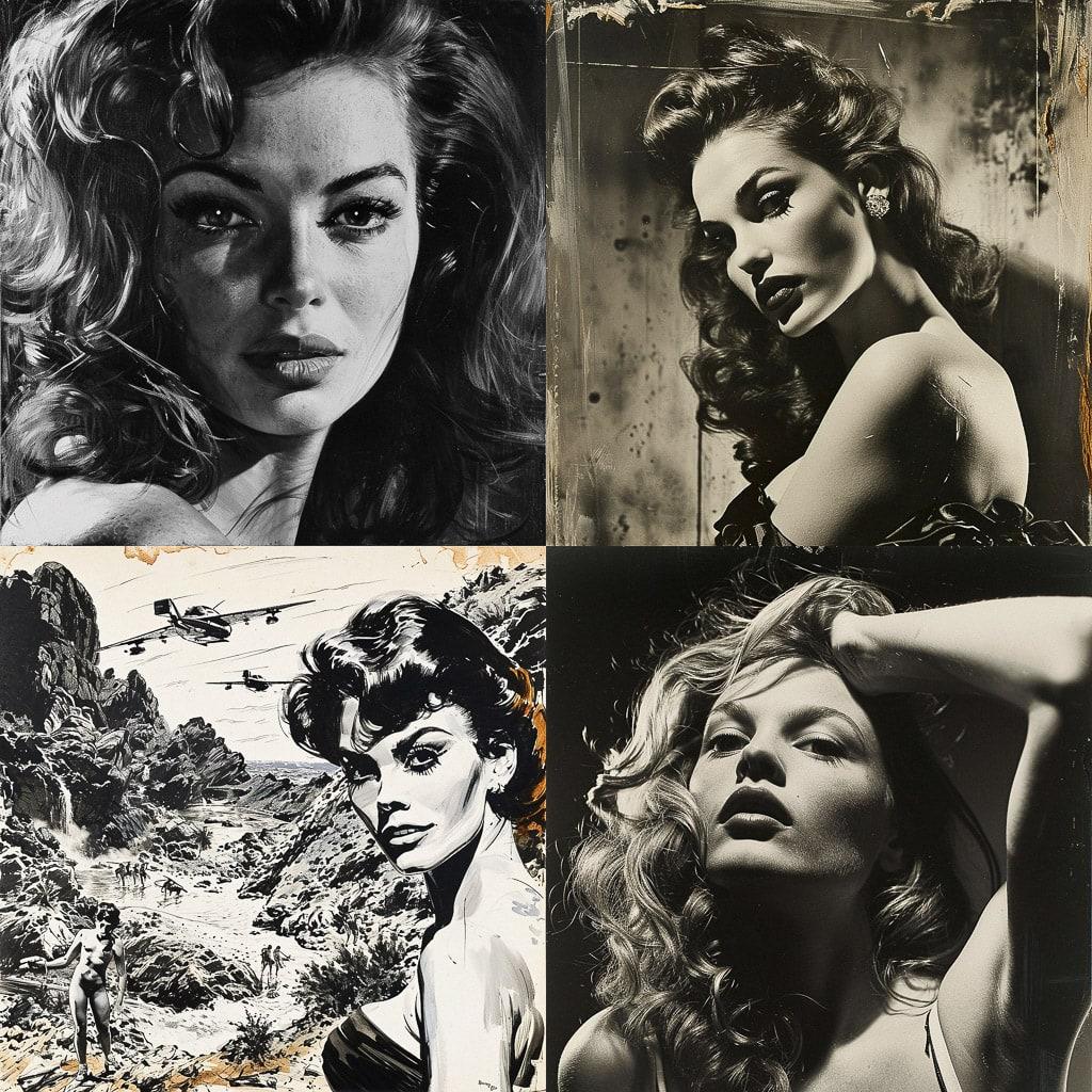Russ Meyer style, Midjourney V6, render 1 of 4