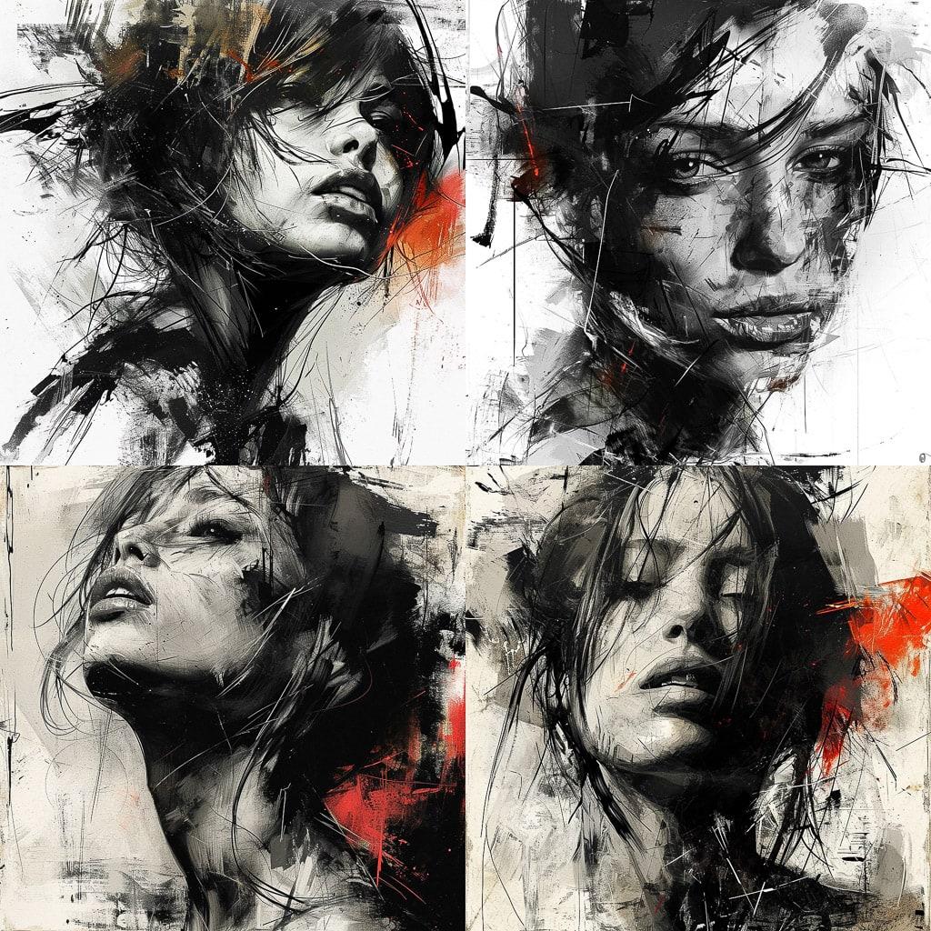 Russ Mills style, Midjourney V6, render 1 of 4