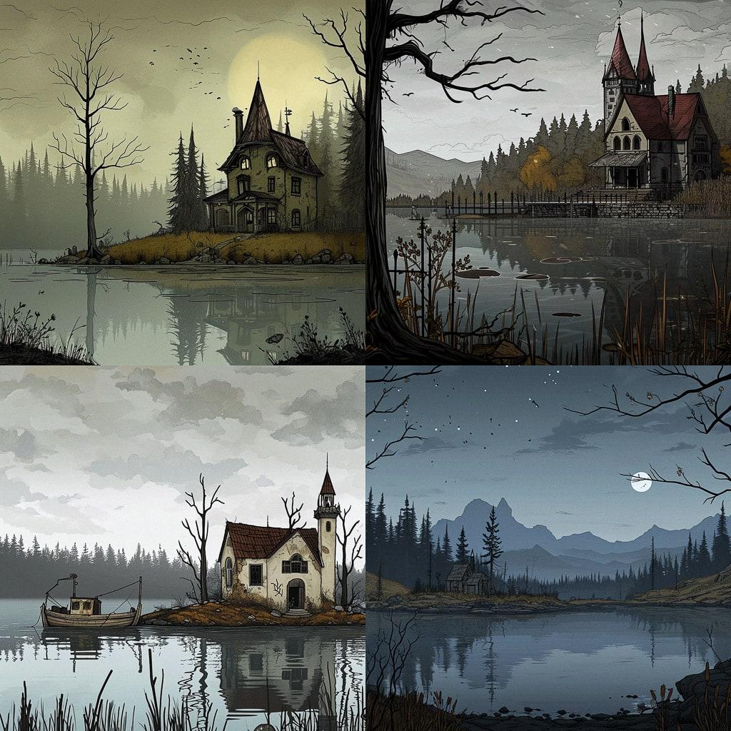 Rusty Lake style, Midjourney V6, render 1 of 4