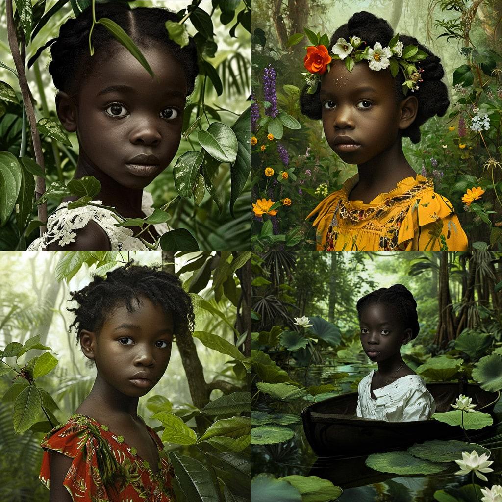 Ruud van Empel style, Midjourney V6, render 1 of 4