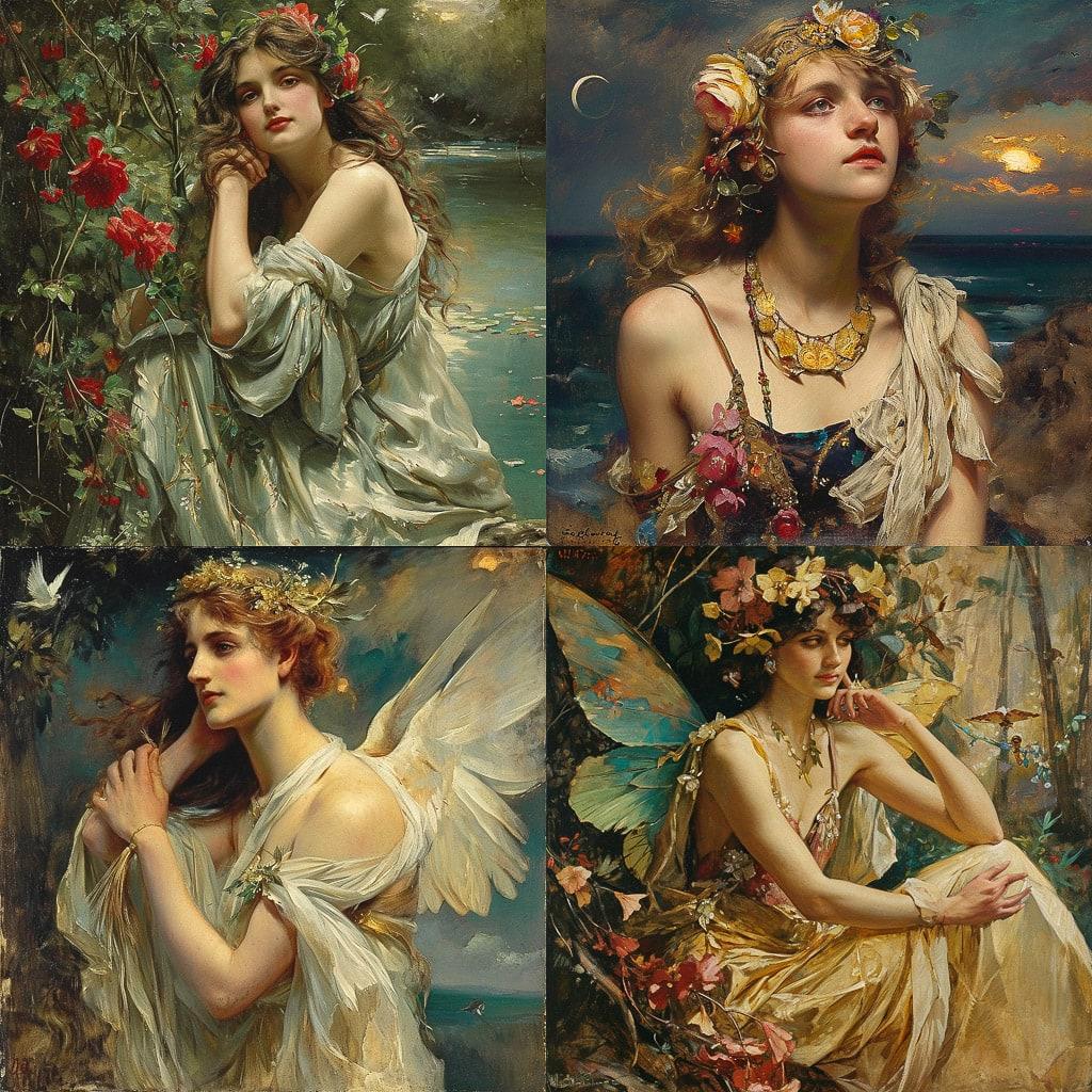 Samuel Melton Fisher style, Midjourney V6, render 1 of 4