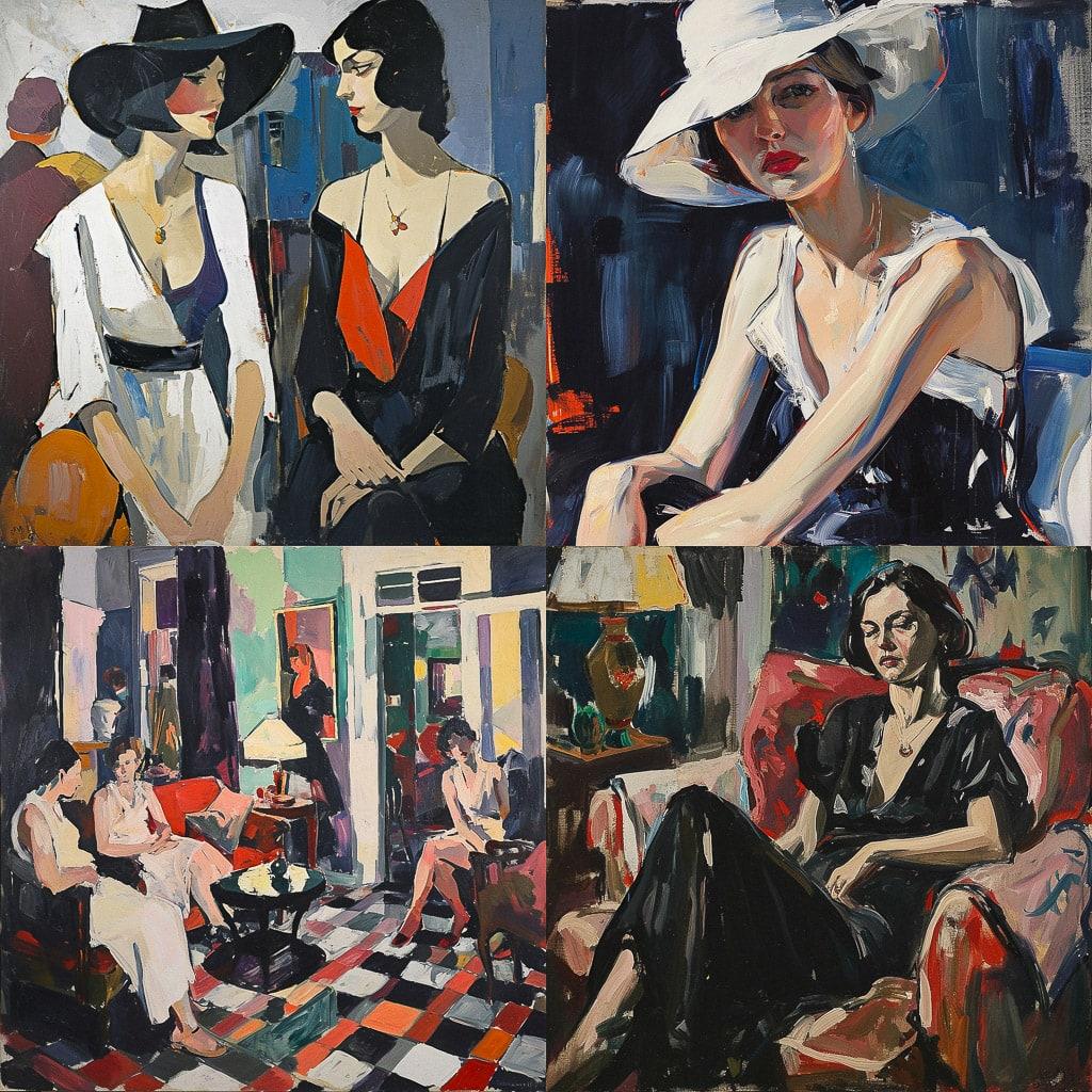 Samuel Peploe style, Midjourney V6, render 1 of 4