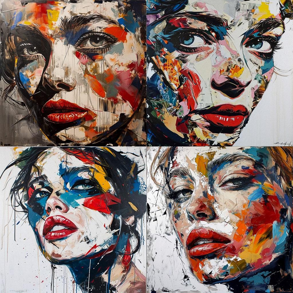 Sandra Chevrier style, Midjourney V6, render 1 of 4