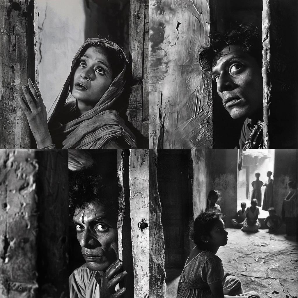 Satyajit Ray style, Midjourney V6, render 1 of 4