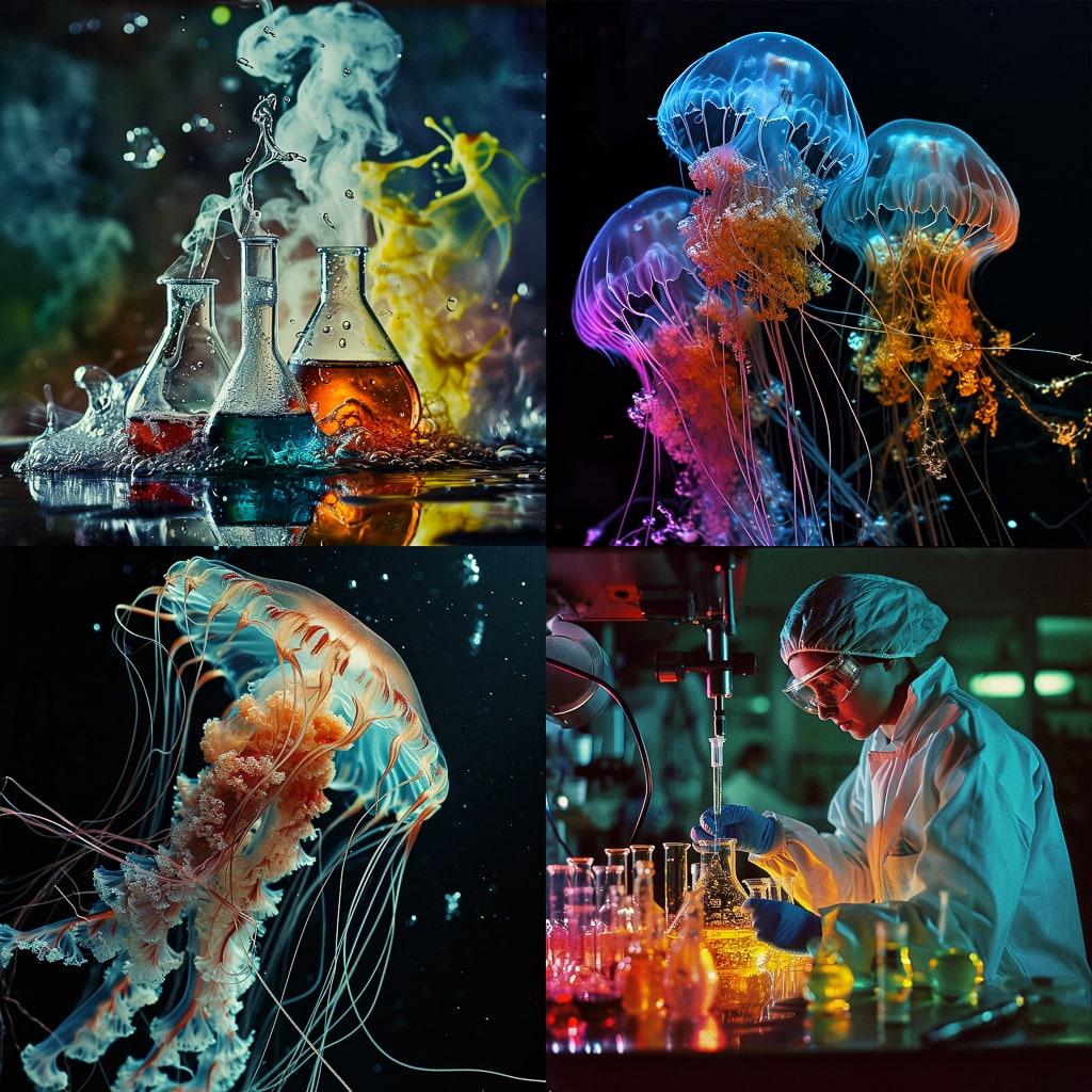 Scientific photography style, Midjourney V6, render 1 of 4