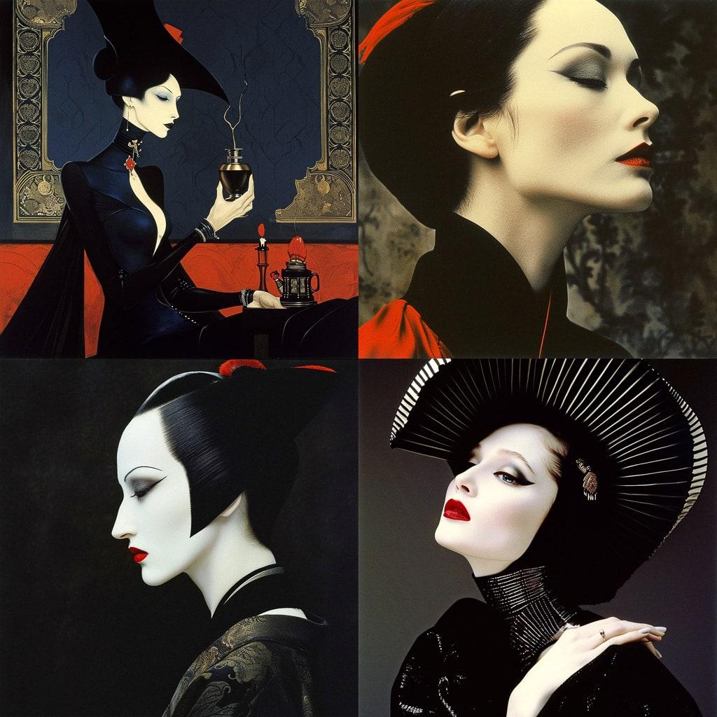 Serge Lutens style, Midjourney V6, render 1 of 4