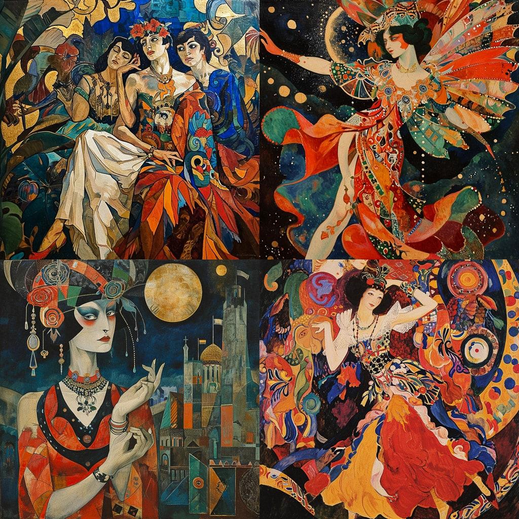 Sergei Diaghilev style, Midjourney V6, render 1 of 4