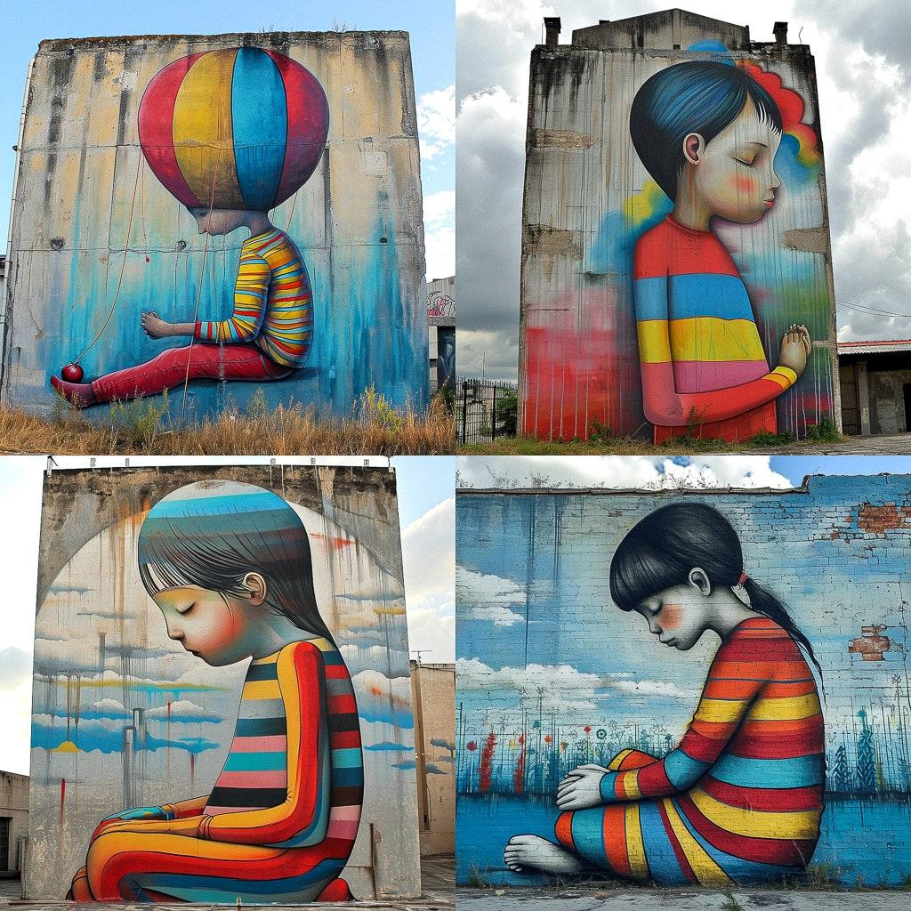 Seth Globepainter style, Midjourney V6, render 1 of 4