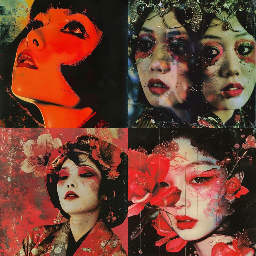 Shuji Terayama style, Midjourney V6, render 1 of 4