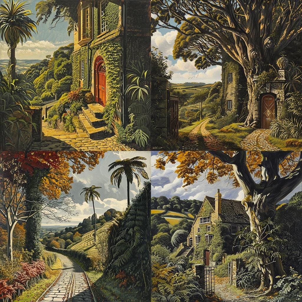Simon Palmer style, Midjourney V6, render 1 of 4