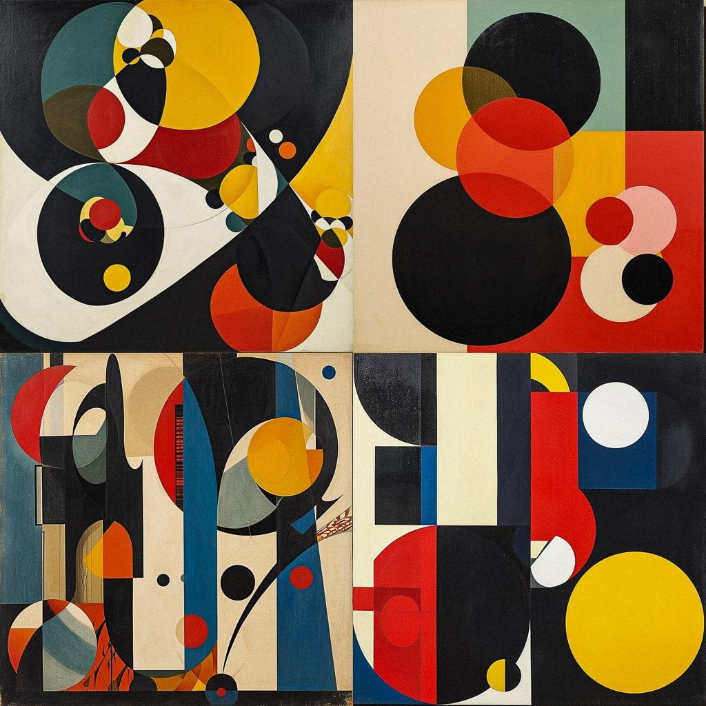 Sophie Taeuber-Arp style, Midjourney V6, render 1 of 4