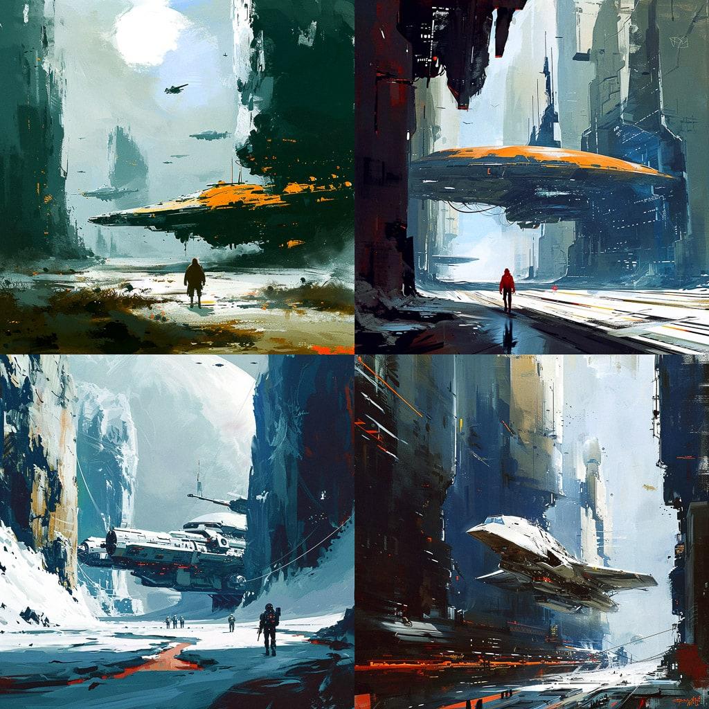 Sparth style, Midjourney V6, render 1 of 4