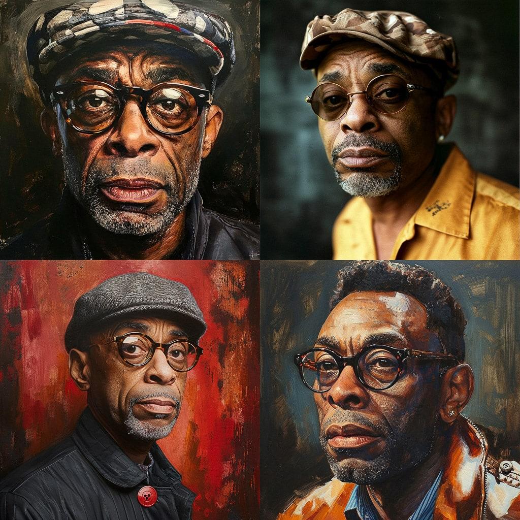 Spike Lee style, Midjourney V6, render 1 of 4