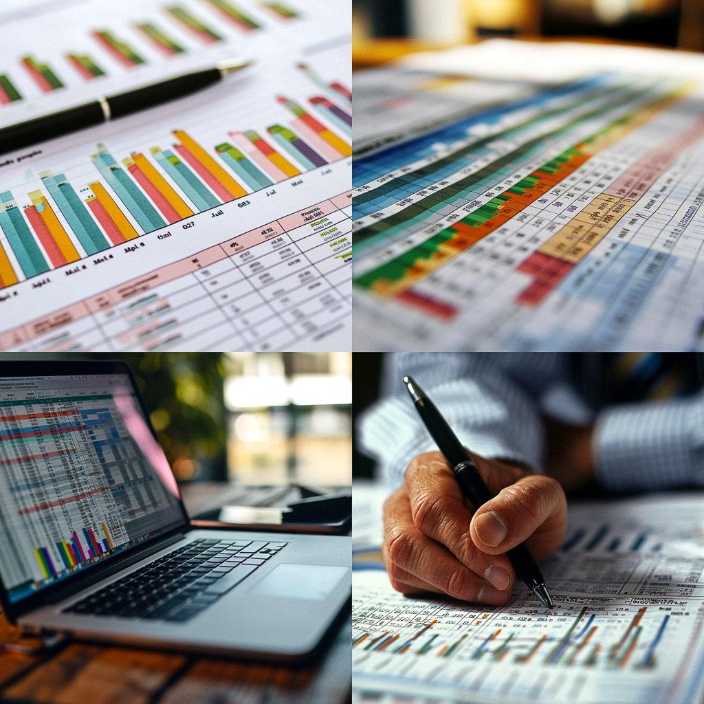 Spreadsheet style, Midjourney V6, render 1 of 4