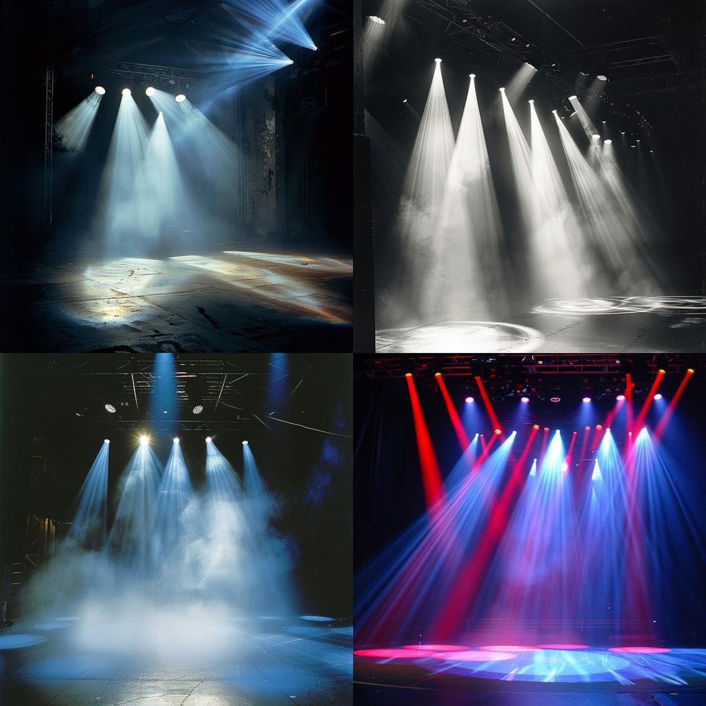 Stage lighting style, Midjourney V6, render 1 of 4